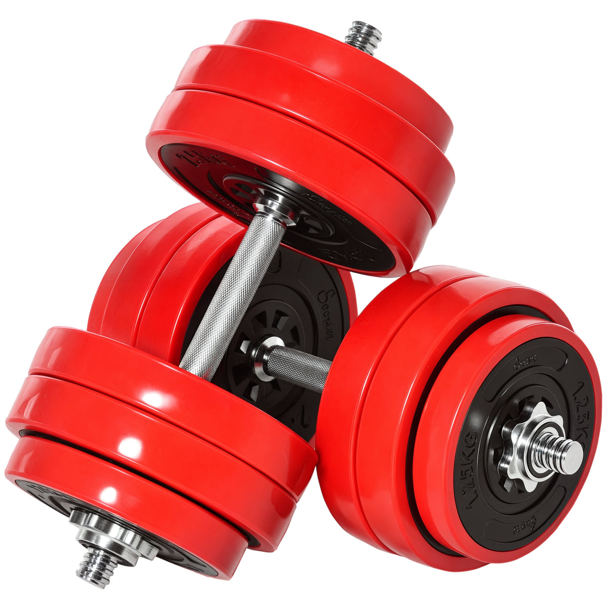 66lbs Convertible to Barbell Weight Set