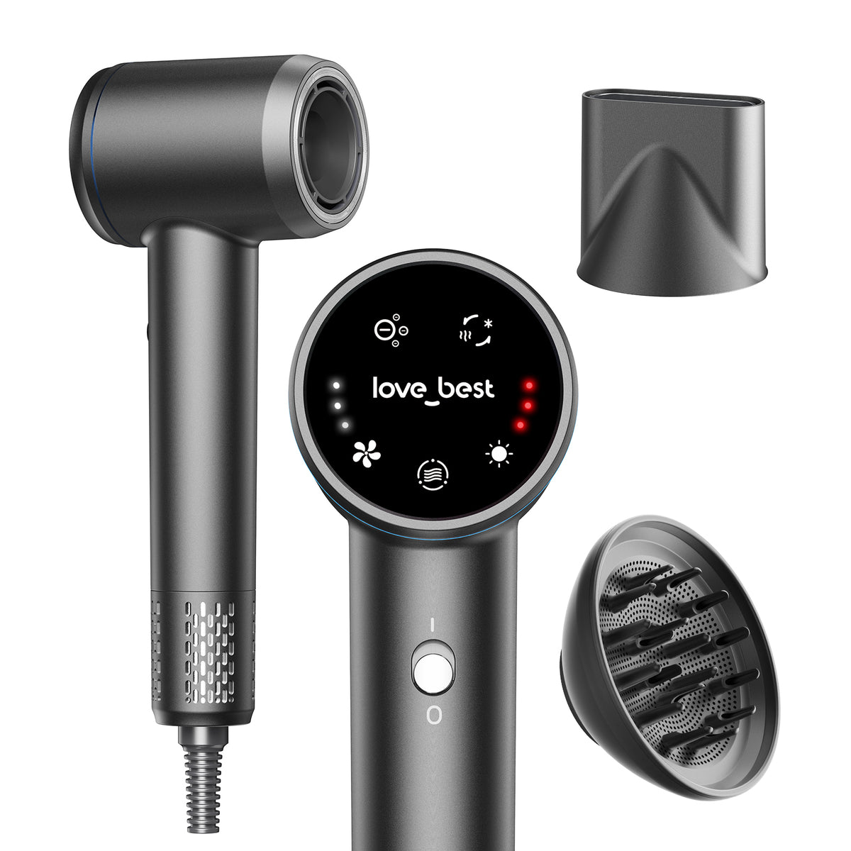 Hair Dryer, Professional Ionic Hair Dryer For Fast Drying