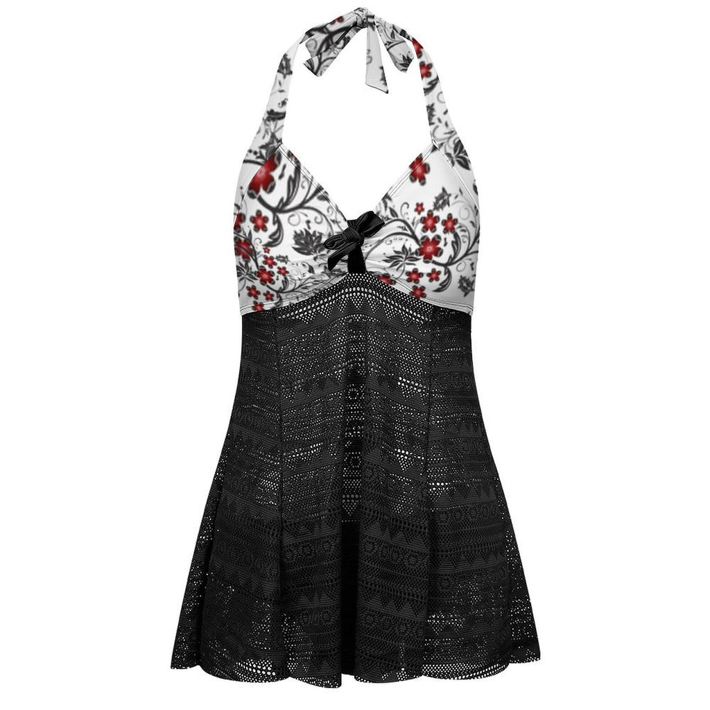 red and black flowers