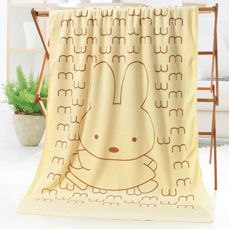 beach towel cartoon print
