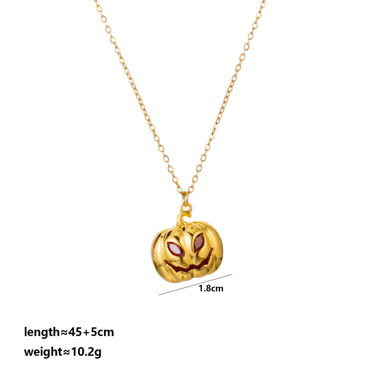 Pumpkin Gift Necklace Dress Up Party Diamond-studded Necklace