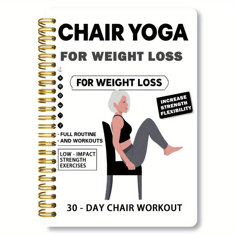 A530 Days Chair Yoga Guide Notebook