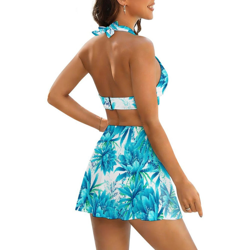 Halter Tankini with skirt