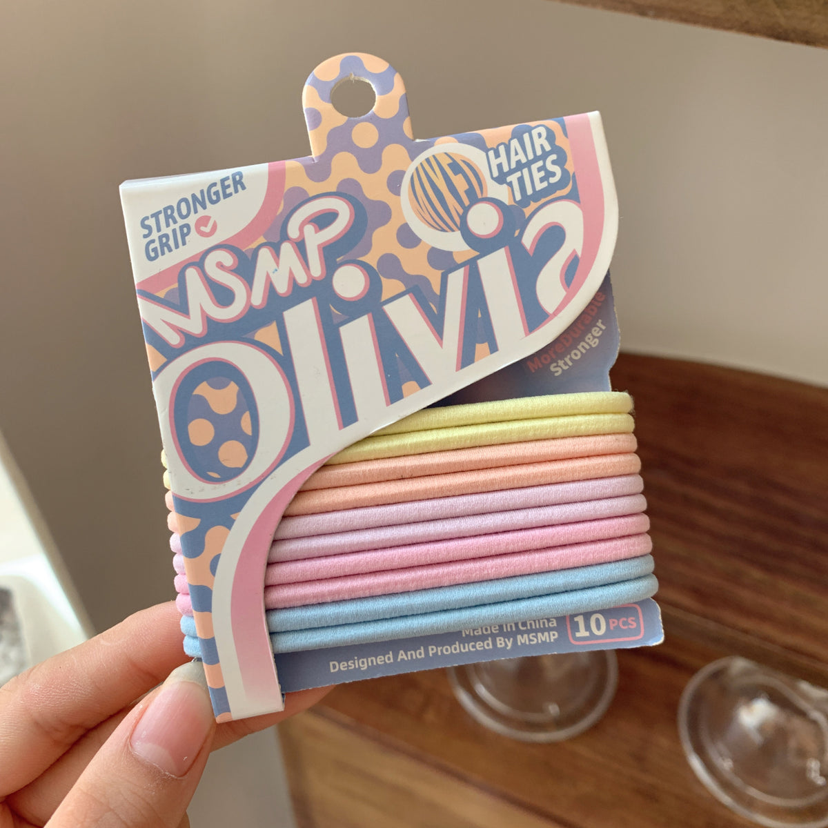 Simple Style Candy Color Elastic Hair Bands