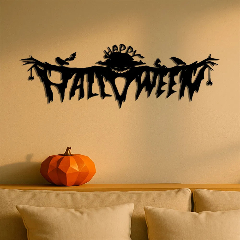 CIFbuy Gothic Halloween Metal Wall Art Decor